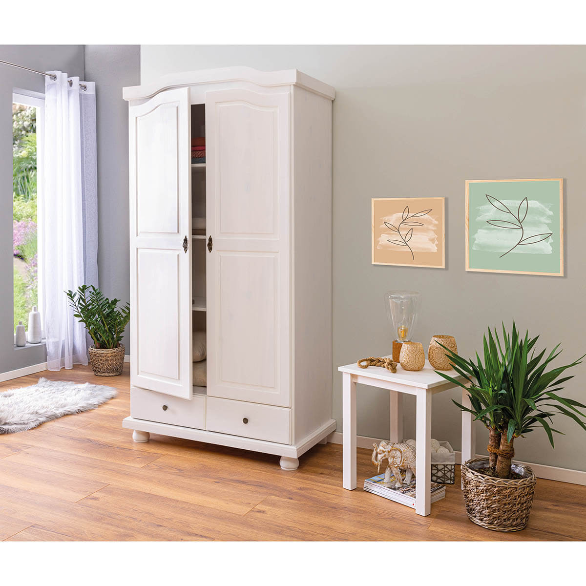 Lampe de lecture Altobuy SYDNEY - Armoire 3 Portes + Penderie Bois