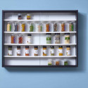COLLECT - Vitrine Murale 5 Compartiments Noire et Blanche
