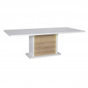 DAYTON OAK - Table Allongeable 180-225cm Effet Chêne et Leds