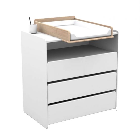 BODHI WHITE - Pack Commode + Table à Langer