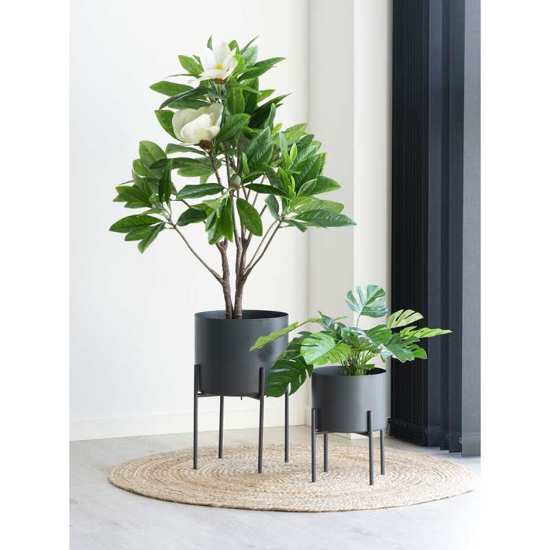 Ikea 402.100.20 Iris Lot De 2 Porte-pots Gris