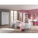 MILADY - Lit 90x200cm + Chevet + Armoire 2P + Pack Bureau