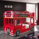 SOHO - Lits Superposés 90x200cm Style Bus Londres avec Leds