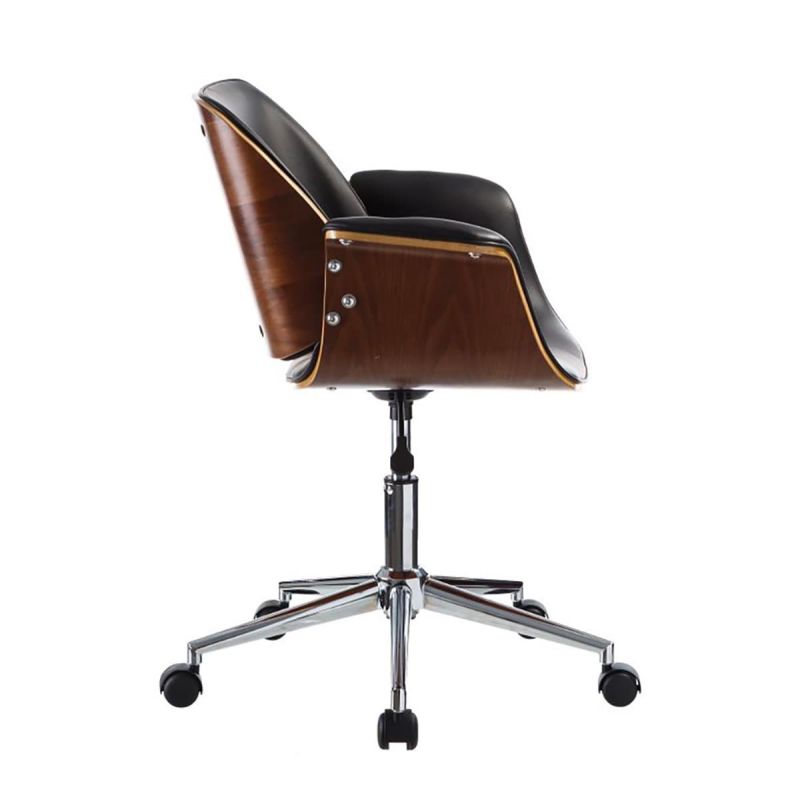 Chaise de bureau largeur 57,5 cm coloris noir, 43,5 x 46,5 cm