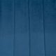 LIZIO - Lot de 4 Chaises Surpiqures Lignes Tissu Bleu Nuit