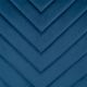 FENCY - Lot de 4 Chaises Bleu Nuit Surpiqures Triangle