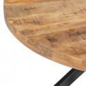 MOVAN - Table de Repas Ø140cm en Manguier et Métal Noir