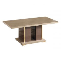 CREAMY - Table Basse Coloris Argile et Bronze
