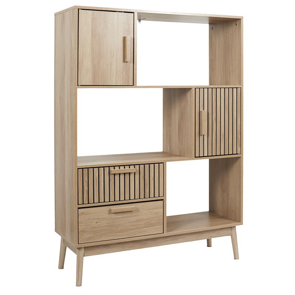 PAJAN - Ensemble Salon Complet Effet Bois avec Tasseaux - Altobuy.fr ...
