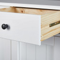 BIDART - Pack Buffet 3 Portes + Vitrine Murale Blanche