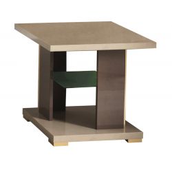 CREAMY - Table d'Appoint Coloris Argile et Bronze