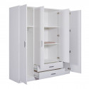 FIDAS - Pack Lit 90x200cm + Armoire Laqués Blanc