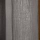 OUREA - Rideau Ajustable 140x300 cm Gaze de Coton Granit + 8 Anneaux Pince
