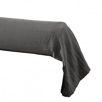 OUREA - Taie de Traversin 85x185cm Gaze de Coton Granit