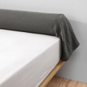OUREA - Taie de Traversin 85x185cm Gaze de Coton Granit