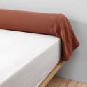 OUREA - Taie de Traversin 85x185cm Gaze de Coton Terracotta