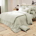 OUREA - Taie de Traversin 85x185cm Gaze de Coton Vert d'Eau