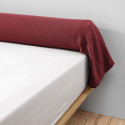 OUREA - Taie de Traversin 85x185cm Gaze de Coton Lie de Vin