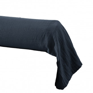 OUREA - Taie de Traversin 85x185cm Gaze de Coton Minuit