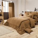 OUREA - Taie de Traversin 85x185cm Gaze de Coton Camel