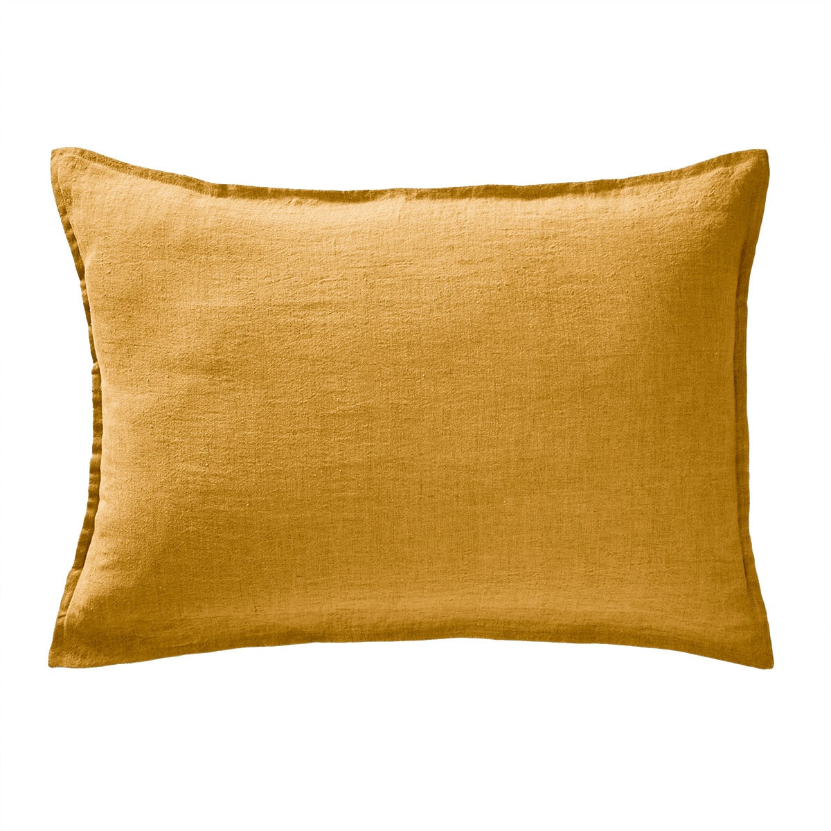 AltoBuy Cache-Sommier 180x200cm Lin Lavé Sable - Housse De Protection Avec Jupe 30cm - Style Naturel