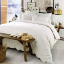 HEDDA - Taie de Traversin 85x185cm Flanelle de Coton Coloris Neige