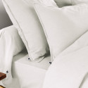 HEDDA - Taie de Traversin 85x185cm Flanelle de Coton Coloris Neige