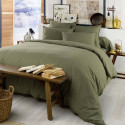 HEDDA - Taie de Traversin 85x185cm Flanelle de Coton Coloris Romarin