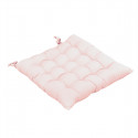 SOPHIE - Coussin de Chaise Matelassé 38x38cm Coton Coloris Pivoine