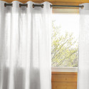 SOPHIE - Rideau 140x260cm Coton Coloris Nuage Œillets Inox
