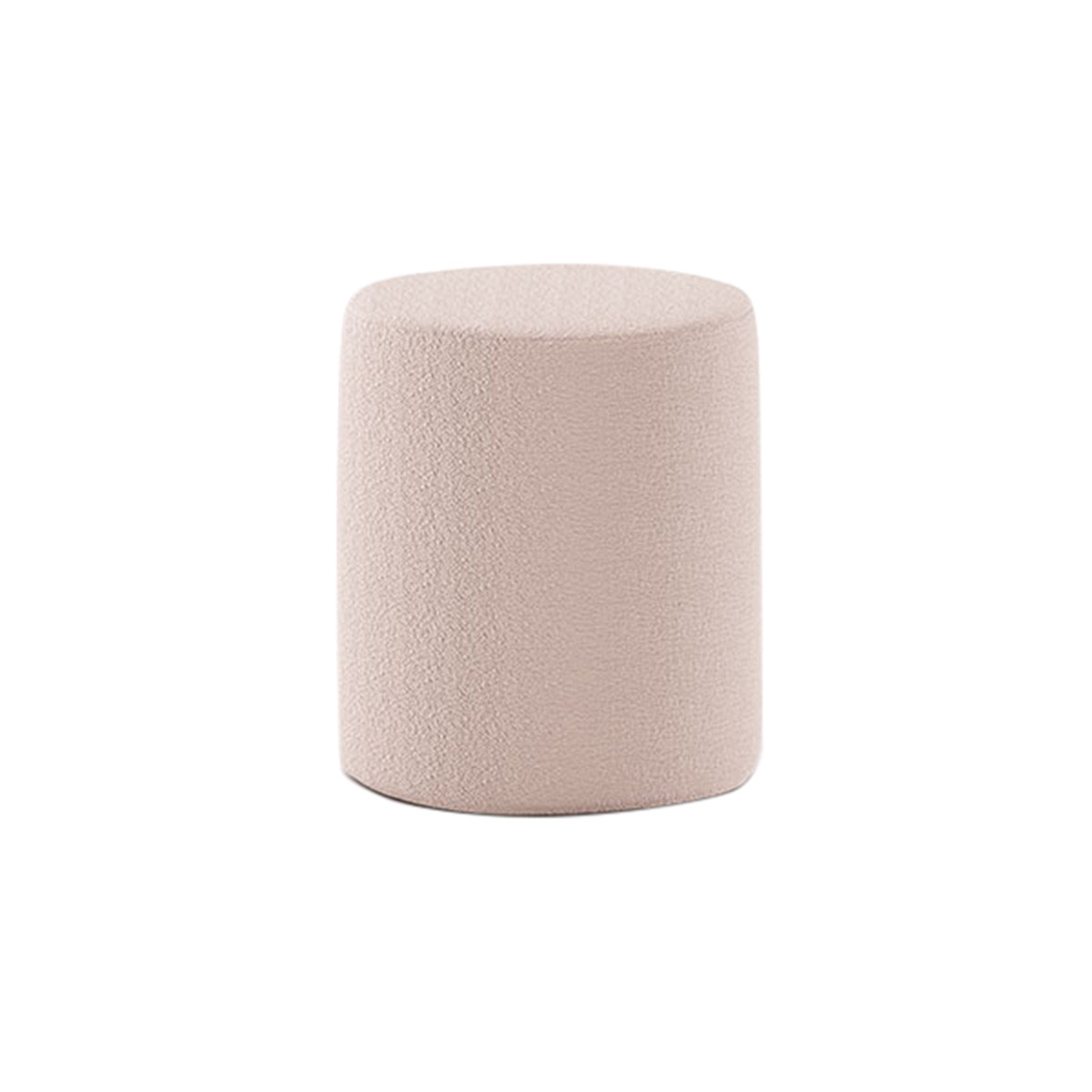 CONNIE - Pouf Rond 41cm Tissu Bouclé Rose - Altobuy.fr - Meubles ...
