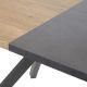 THIBAULT - Table Repas Allongeable 180-230 cm Effet Bois et Béton