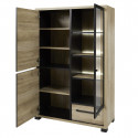 MARCO - Ensemble Complet Buffet 2 Portes et Table 230 cm Aspect Bois