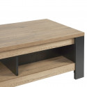 CLODIUS - Ensemble Salon Meuble TV et Table Basse 1 Tiroir et 1 Niche