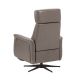 NAZARE - Fauteuil Relax Electrique Cuir Taupe
