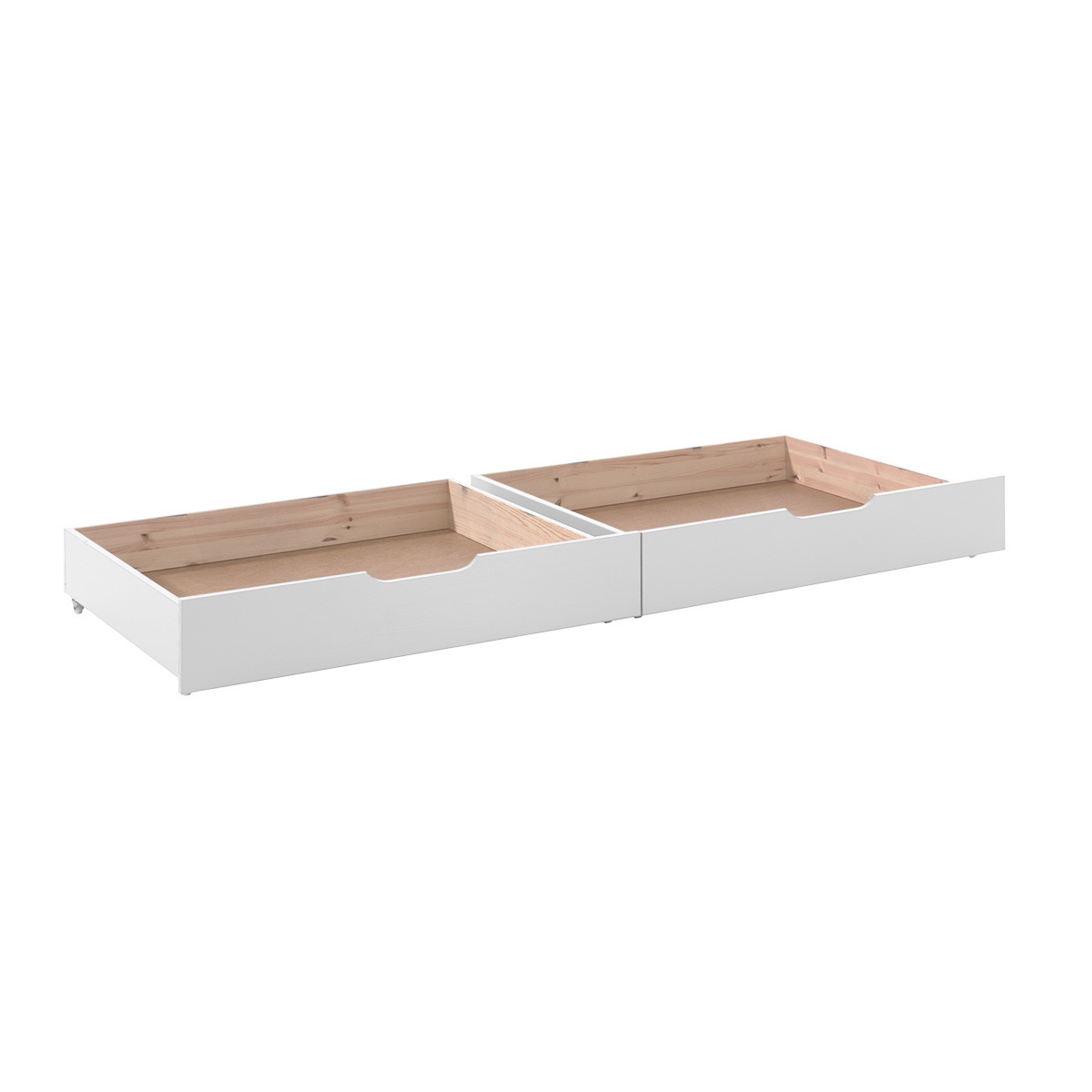 Lot De 2 Tiroirs Rangement Sous Lit XXL 72L à Roulettes - Organiseurs Placard Réglables 25cm - Vêtements Chaussures Couvertures