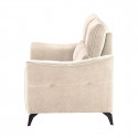 BURGOS - Canapé Fixe 2 Places Tissu Waterproof Beige
