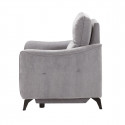 BURGOS - Fauteuil Electrique Tissu Waterproof Gris