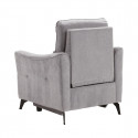 BURGOS - Fauteuil Electrique Tissu Waterproof Gris