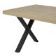MASSIRE - Table Rectangulaire 230cm Aspect Bois