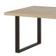 CANYON - Table Rectangulaire 170cm Aspect Bois Piètement U Métal Noir