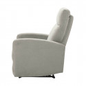 LERIDA - Fauteuil Relax Electrique Tissu Gris Clair