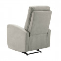 LERIDA - Fauteuil Relax Electrique Tissu Gris Clair