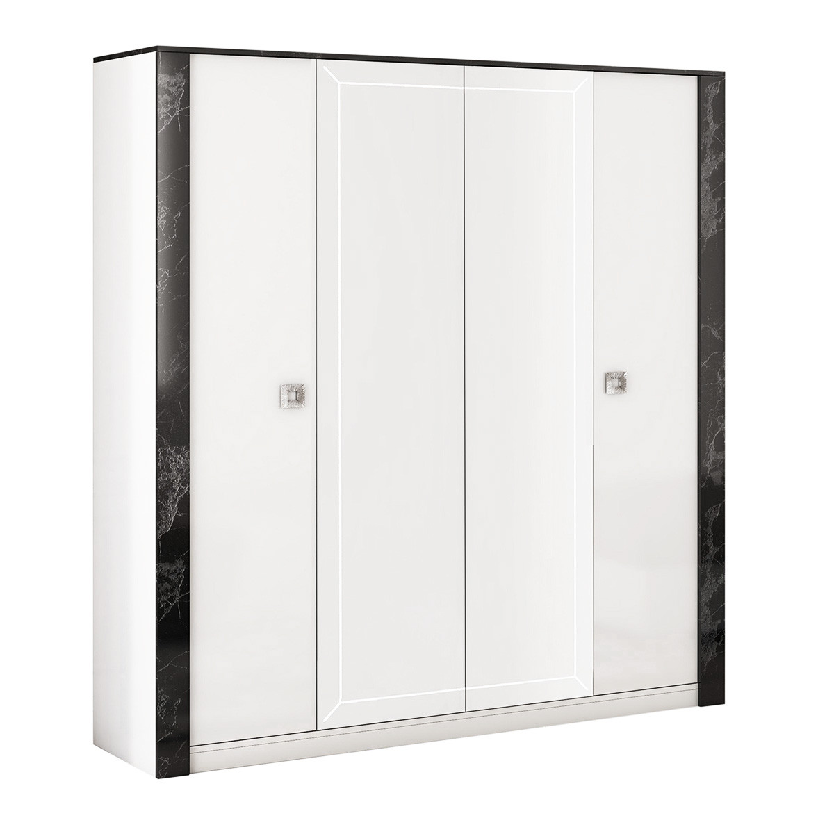Leomark Armoire Murale Blanche Meghan 55.5cm Avec Miroir - Rangement Moderne Pour Entrée Ou Salle De Bain