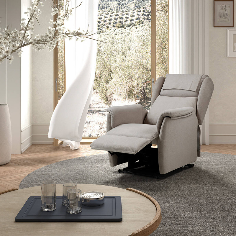 Fauteuil relax électrique 2 moteurs avec releveur pour seniors Giorgia