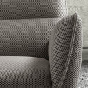 LAREDO - Fauteuil Pivotant Tissu Maille 3D Gris