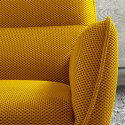 LAREDO - Fauteuil Pivotant Tissu Maille 3D Jaune