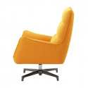 LAREDO - Fauteuil Pivotant Tissu Maille 3D Jaune