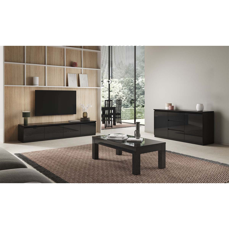 Meuble Tv Noir Brillant
