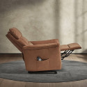 HORACE - Fauteuil Relax Electrique Releveur Tissu Cognac